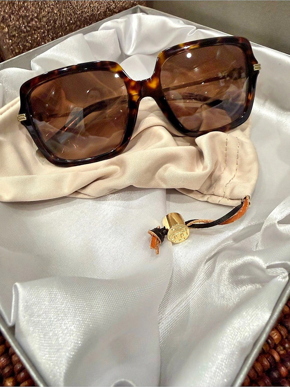 Tory Burch TY7162U Square Sunglasses Tortoise Brown Gradient